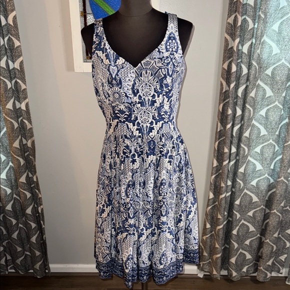 Talbots Silk Midi Dress Size 6 - Picture 1 of 8